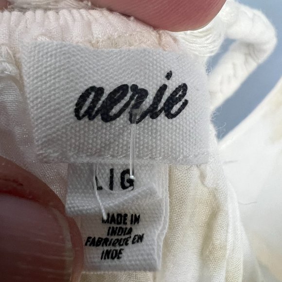 Aerie Beach Tie Dye Cotton Maxi Sundress Size L Boho Beachy Summer - Picture 10 of 12